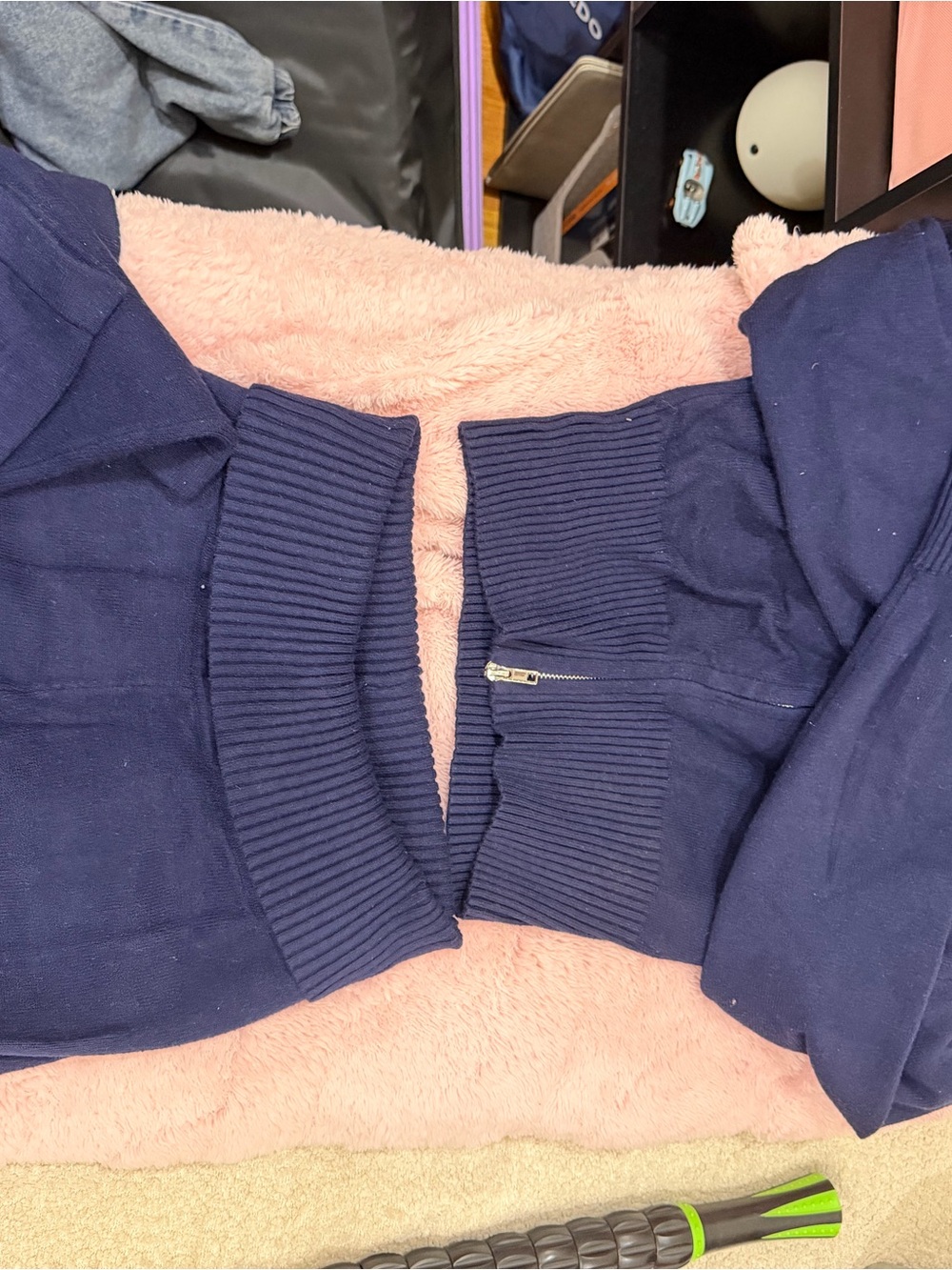 Navy two piece knit set